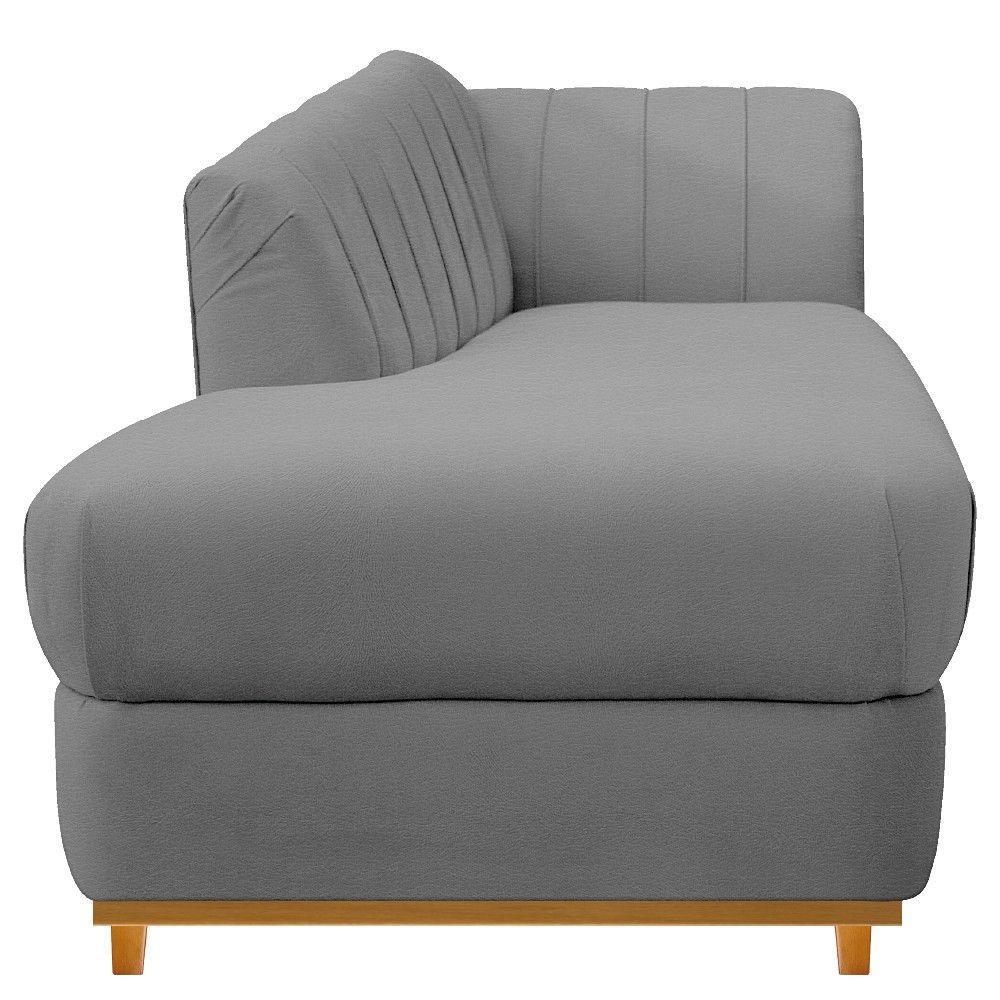 Recamier Vanessa 160cm Lado Esquerdo Corano Cinza Doce Sonho - 4