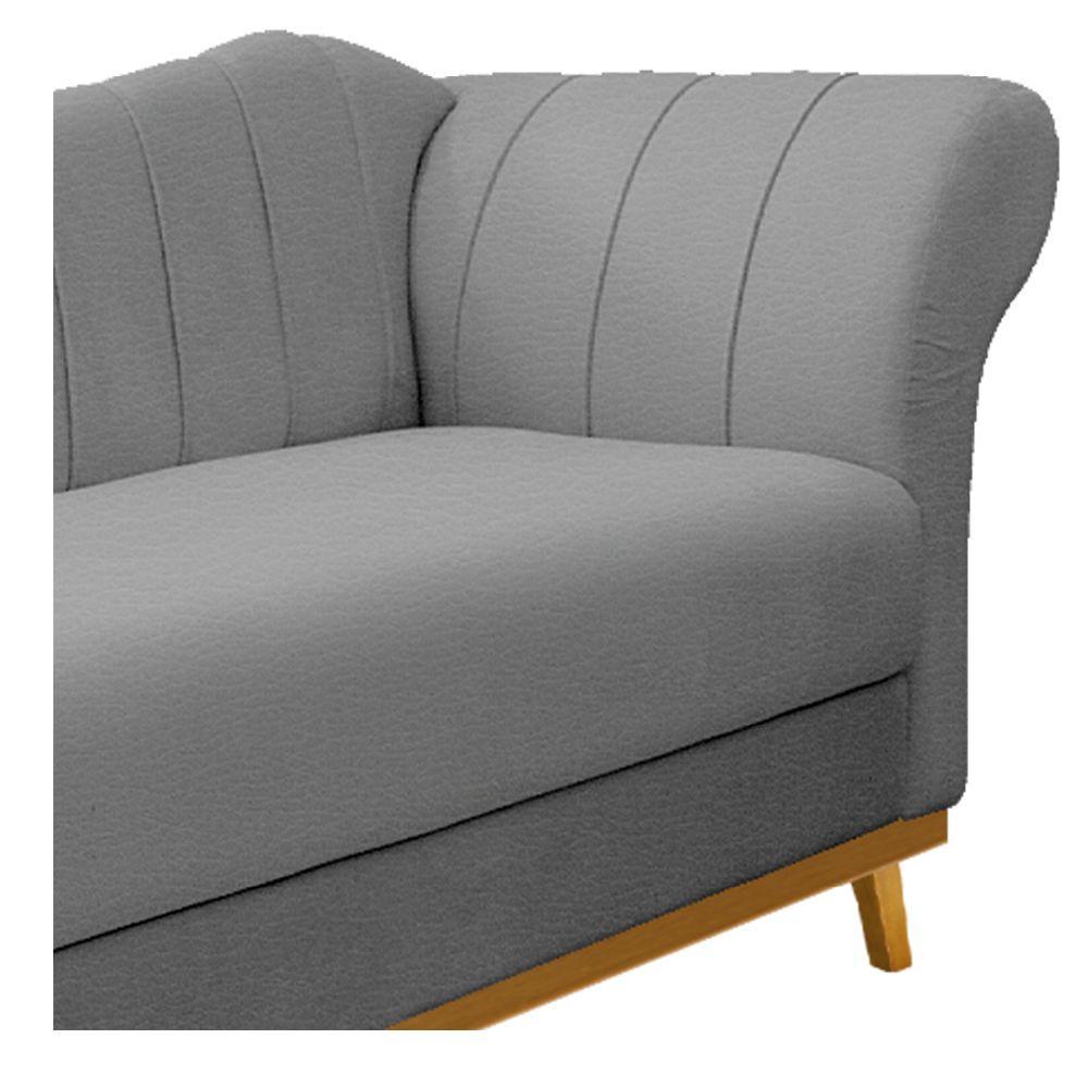 Recamier Vanessa 160cm Lado Esquerdo Corano Cinza Doce Sonho - 5