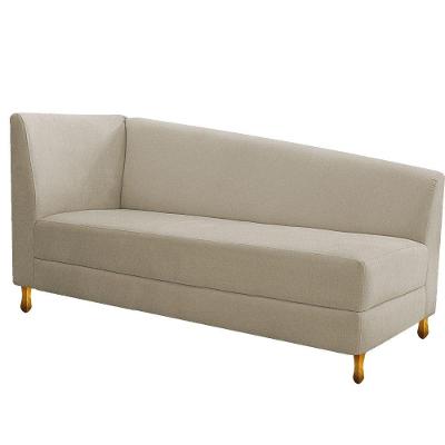 Recamier Valéria 160cm Lado Direito Suede Bege Doce Sonho