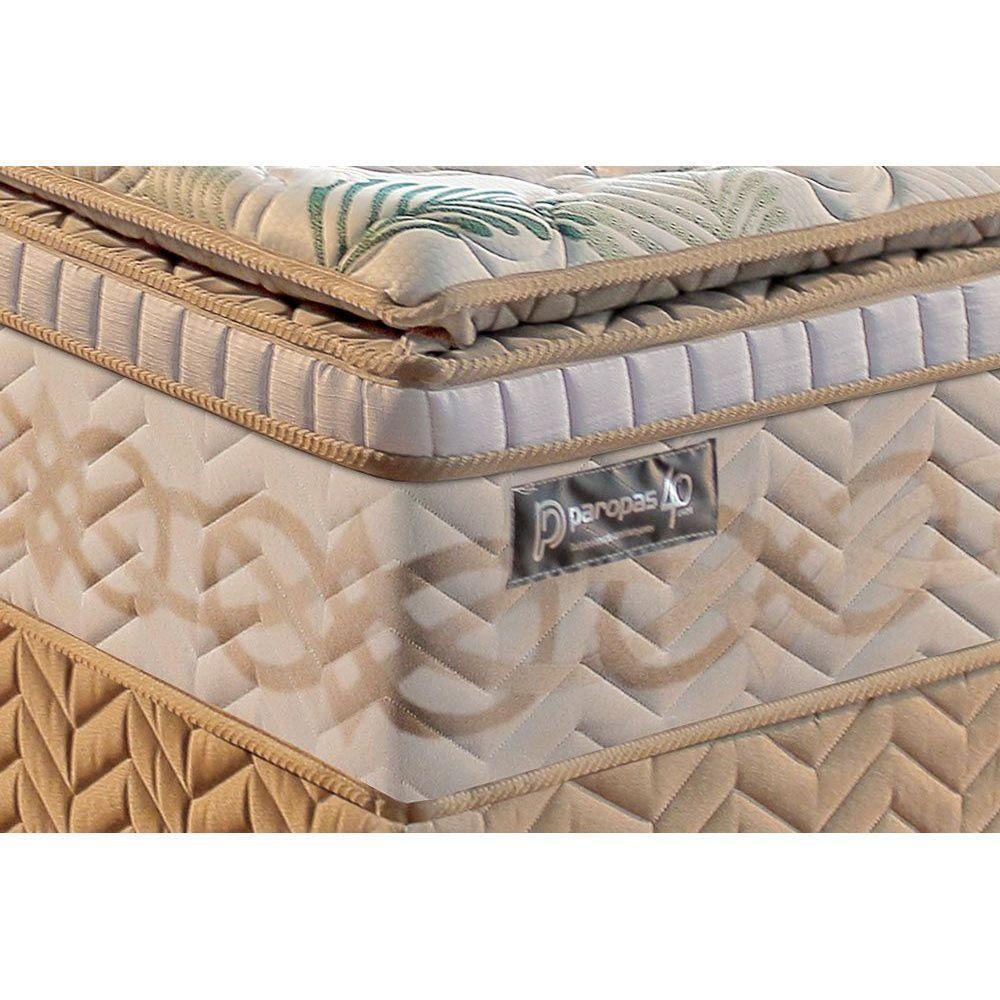 Cama Box Baú Queen: Colchão Molas Ensacadas Paropas Masterpocket Eco Bamboo + Base Clean(158X198) - 3