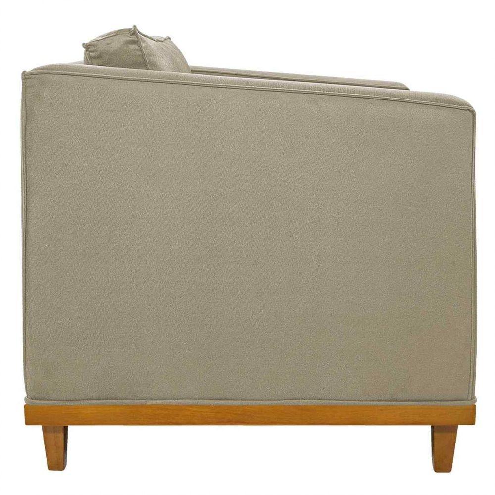 Sofá 2 Lugares Europa Linho Bege - 2