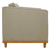 Sofá 2 Lugares Europa Linho Bege - 2