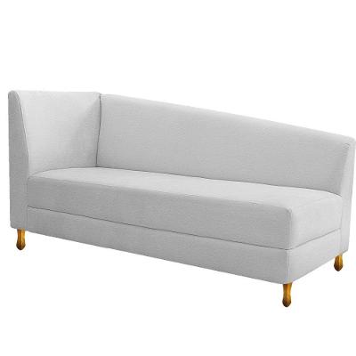 Recamier Valéria 140cm Lado Direito Corano Branco Doce Sonho
