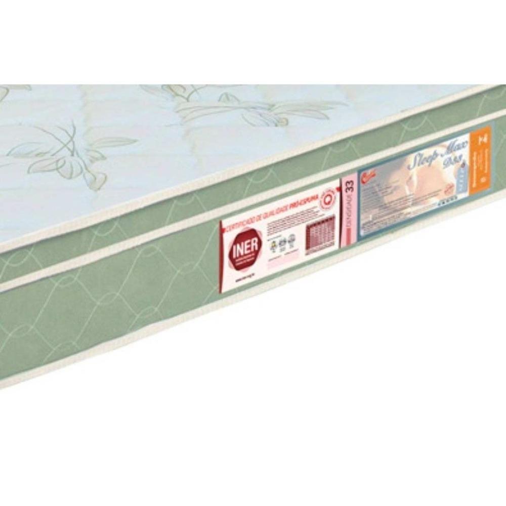 Cama Box Baú Queen: Colchão Espuma D33 Castor Sleep Max Euro Pillow + Base CRC Courano White(158x198) - 4
