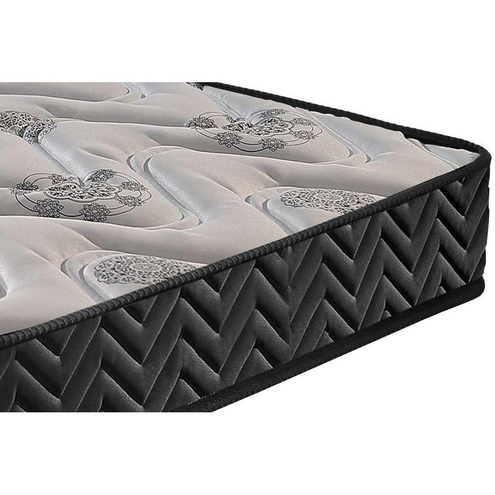 Cama Box Casal: Colchão Espuma D33 Paropas Pasquale + Base CRC Suede Black(138x188) - 2