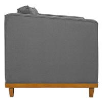 Sofá 2 Lugares Europa Suede Cinza - 5