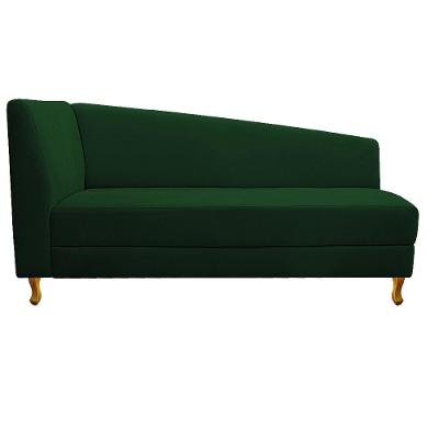 Recamier Valéria 160cm Lado Direito Suede Verde