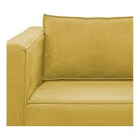 Sofá 2 Lugares Europa Suede Amarelo