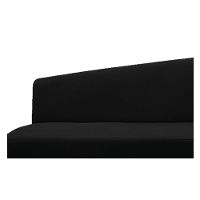 Recamier Valéria 140cm Lado Esquerdo Suede Preto Doce Sonho - 2