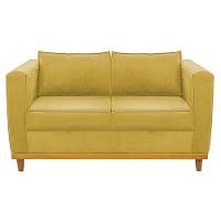 Sofá 2 Lugares Europa Suede Amarelo - 5