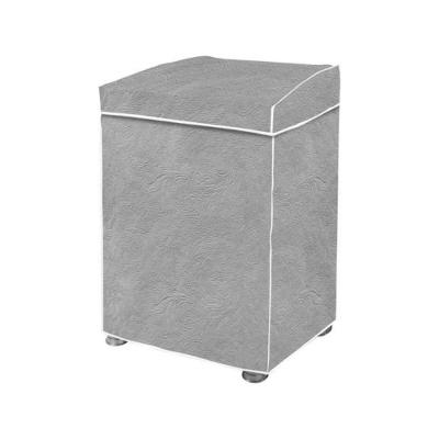 Capa Maquina De Lavar Flanelada Cinza Perolizada M