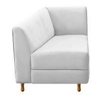 Recamier Valéria 140cm Lado Esquerdo Suede Branco Doce Sonho - 5