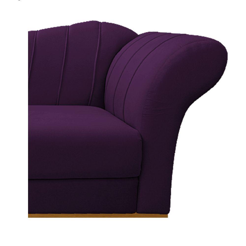 Recamier Vanessa 160cm Lado Esquerdo Suede Roxo Doce Sonho - 2