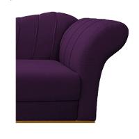 Recamier Vanessa 160cm Lado Esquerdo Suede Roxo Doce Sonho - 2