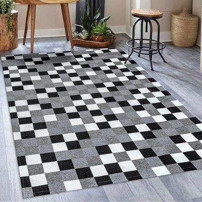 Tapete Em Tecido Jacquard Com Látex 1,35 M X 2,50 M 75% Algodão, 25% Poliéster - Pixel Preto