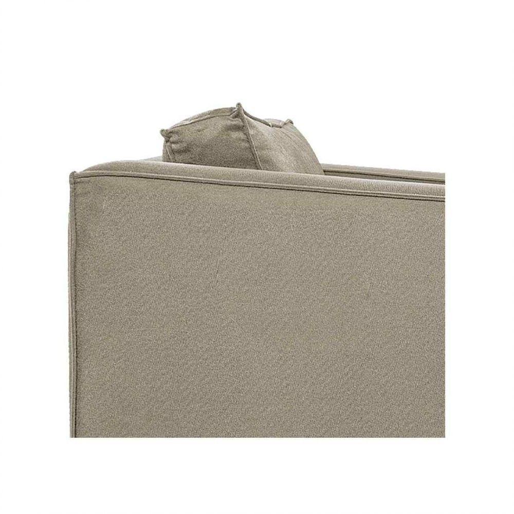 Sofá 2 Lugares Europa Corano Bege - 2