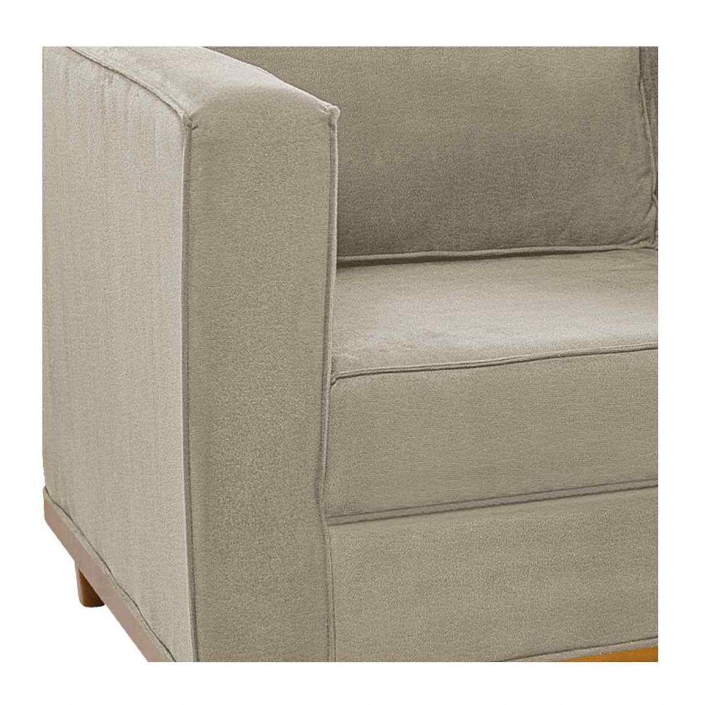 Sofá 2 Lugares Europa Corano Bege - 3