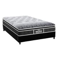 Cama Box Casal: Colchão Ortopédico Probel D28/EP Guarda Costas Prómiddle Plus + Base CRC Suede Black(138x188) - 1