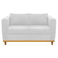 Sofá 2 Lugares Europa Suede Branco