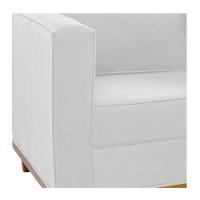 Sofá 2 Lugares Europa Suede Branco - 6