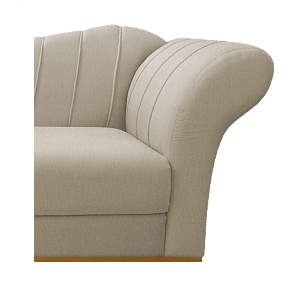Recamier Vanessa 185cm Lado Esquerdo Suede Bege Doce Sonho - 2