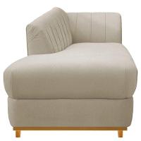 Recamier Vanessa 185cm Lado Esquerdo Suede Bege Doce Sonho - 5