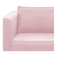 Sofá 2 Lugares Europa Suede Rosa Bebê - 5