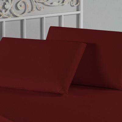Kit Fronhas Nobre 2 Peças 50cm X 70cm Malha 100% Algodão - Vinho