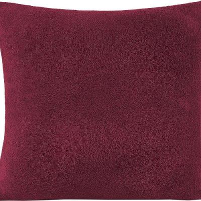 Capa Almofada Veneza Manta Fleece 1 Peça 45cm X 45cm 100% Poliéster - Vinho