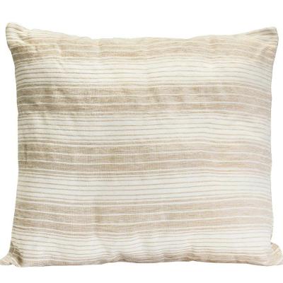 Capa De Almofada Decorativa Chenille 1 Peça 45x45 Cm 65% Poliéster, 35% Algodão - Bege