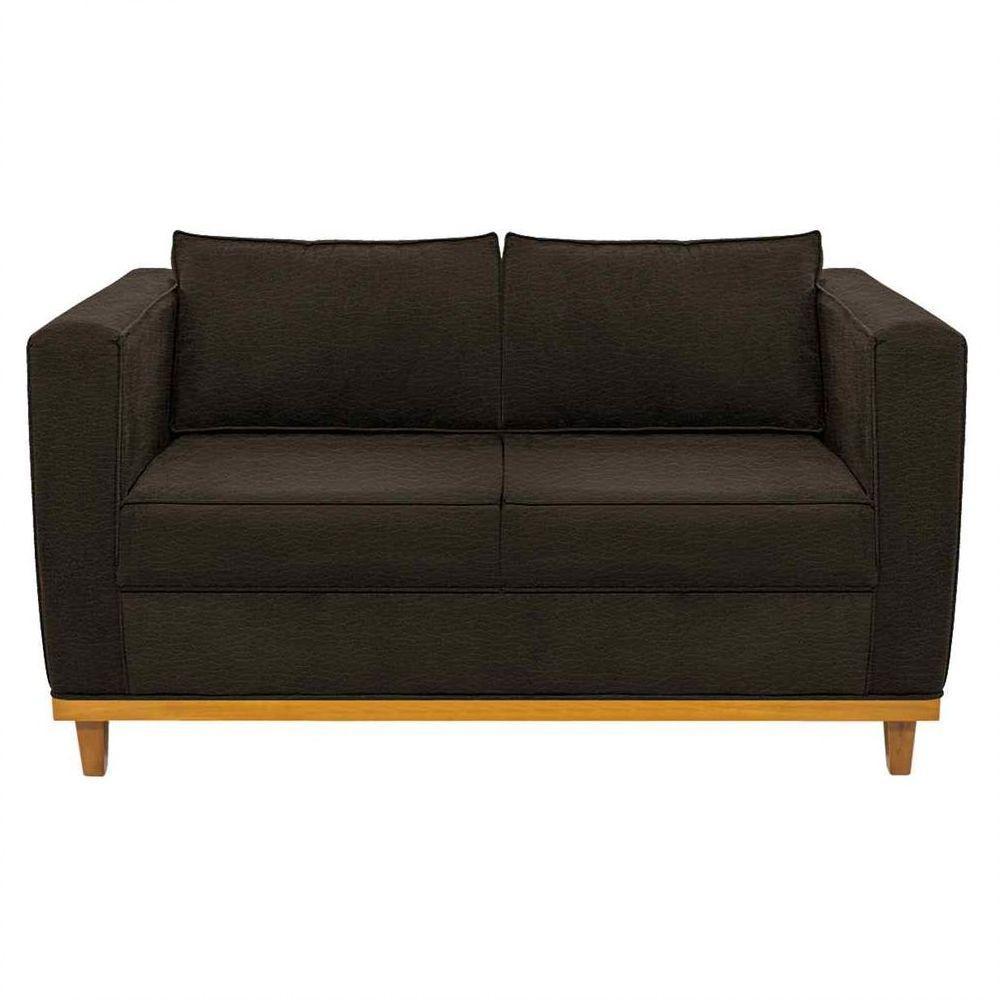 Sofá 2 Lugares Europa Corano Marrom - 5