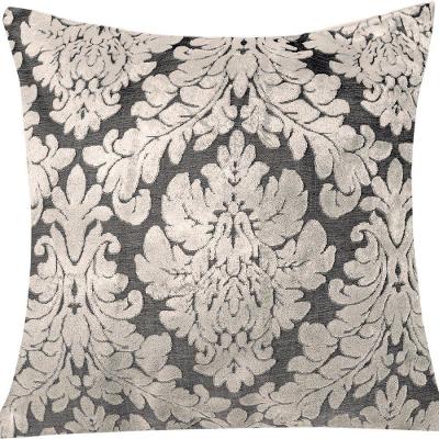 Capa De Almofada Decorativa Madri 1 Peça 45cm X 45cm 100% Poliéster - Prata