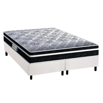 Cama Box Queen: Colchão Ortopédico Probel D33/EP  Advanced Tech1500 Plus + Base CRC Courano White(158x198)