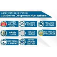 Cama Box Baú Casal: Colchão Ortopédico Polar D28 / EP Orthopremium Hiper Resistence + Base CRC Suede Black(138x188) - 3