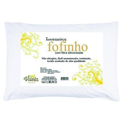 Travesseiro Fofinho 70x50 Cm Hipercal Peletizado 180 Fios 1 Peça 100% Poliéster - Branco
