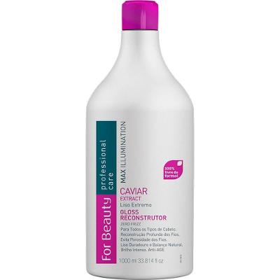 For Beauty Caviar Extract - Escova Progressiva Liso Extremo Sem Formol 1l