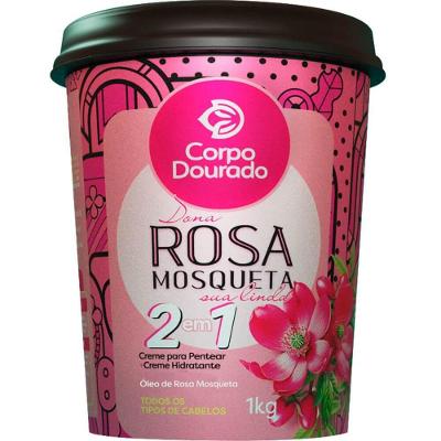 Corpo Dourado Dona Rosa Mosqueta - Creme 2 Em 1 De Pentear E Hidratação 1kg