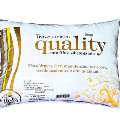 Travesseiro Quality 70x50 Cm Percal 150 Fios 1 Peça 100% Algodão - Branco