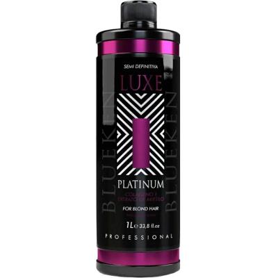 Blueken Luxe Platinum - Escova Semi Definitiva Cabelo Loiro Extrato De Mirtilo 1l