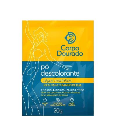 Corpo Dourado - Pó Descolorante Corporal Algas Marinhas Sachê 20g