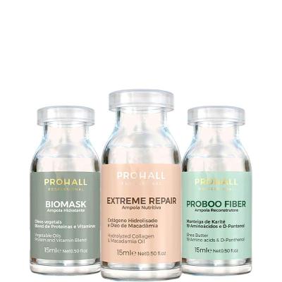 Prohall - Kit Cronograma Ampolas De Tratamento Premium 3x 15ml