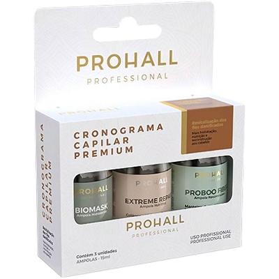 Prohall - Kit Cronograma Ampolas De Tratamento Premium Box 3x 15ml