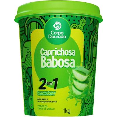 Corpo Dourado Caprichosa Babosa - Creme 2 Em 1 De Pentear E Hidratação 1kg