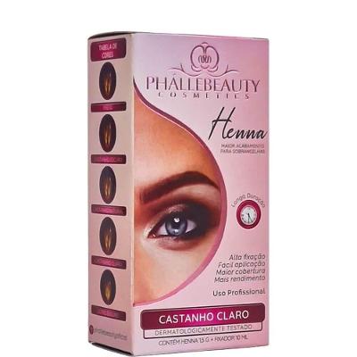 Phállebeauty - Henna Acabamento Para Sobrancelhas Castanho Claro
