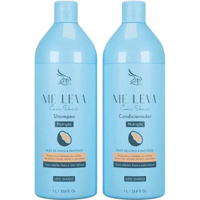 Zap Me Leva Com Você - Kit Nutrição óleo De Coco E Pantenol Litro Duo (2 Produtos)