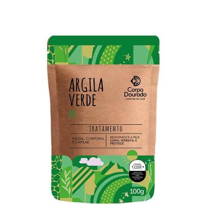 Corpo Dourado Clinic Mais - Argila Pó Verde Tratamento Facial Corporal E Capilar 100g