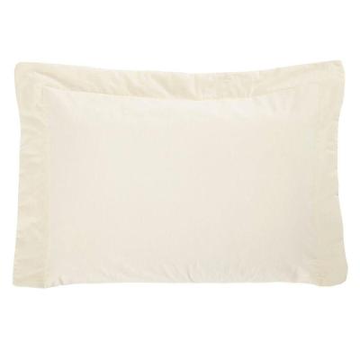 Porta Travesseiro Bell Percal 150 Fios 1 Peça 100% Algodão - Marfim