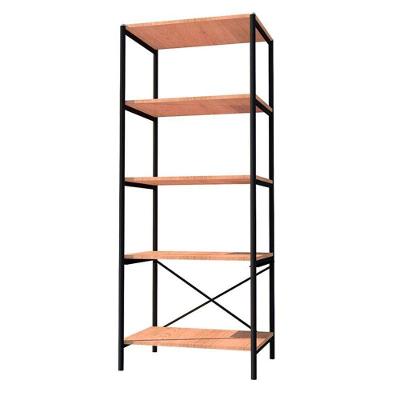 Armário Multiuso Trento 5 Prateleiras Preto Demolição - Artefamol