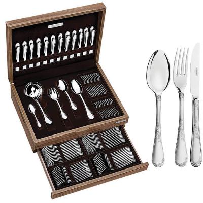 Faqueiro Tramontina Renascença Em Inox 101 Peças Acabamento Brilho E Fosco Alto Relevo 66929215