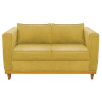 Sofá 2 Lugares Europa Suede Amarelo - 5
